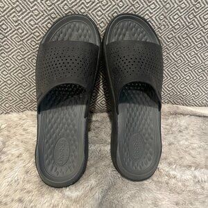 CROCS Lightride Size 13 Men 15 Women Slides Slip On Perforated Sandals Comfort